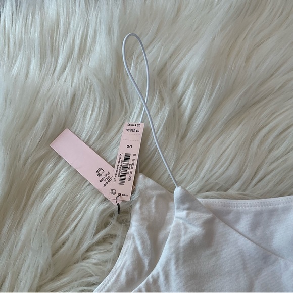 Victoria’s Secret Cotton Tank Top - NWT - Size Large - White - Picture 8 of 9